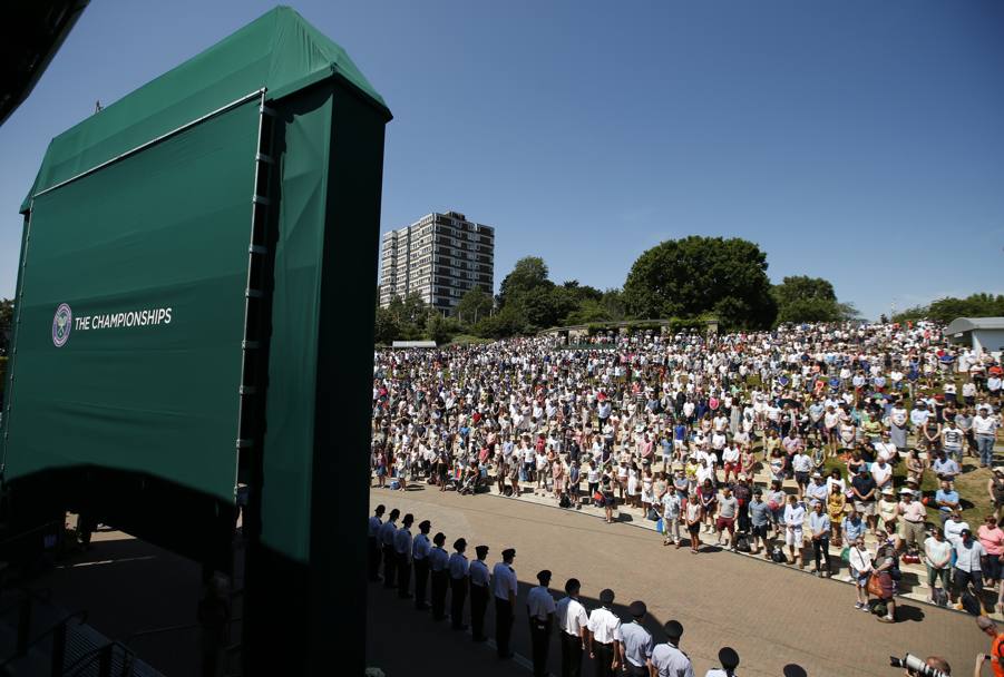 Wimbledon: un minuto di silenzio in memoria delle vittime degli attacchi terroristici in Tunisia della scorsa settimana (Action Images)